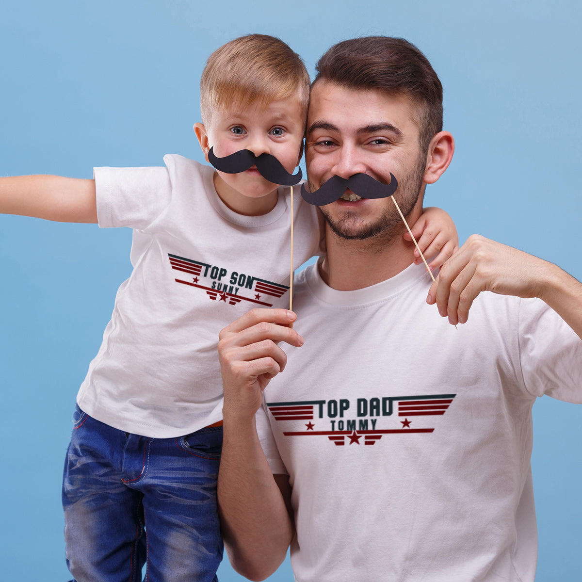 【父親節系列】訂製超重磅圓領T恤 親子裝BG09-7