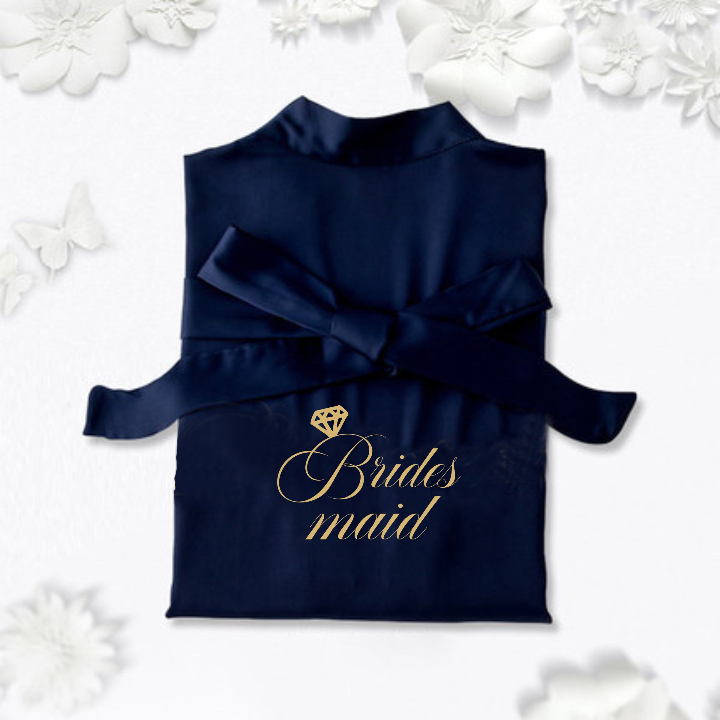 【婚禮系列】婚禮浴袍伴娘團結婚刺繡絲綢訂製伴手禮BG31-8