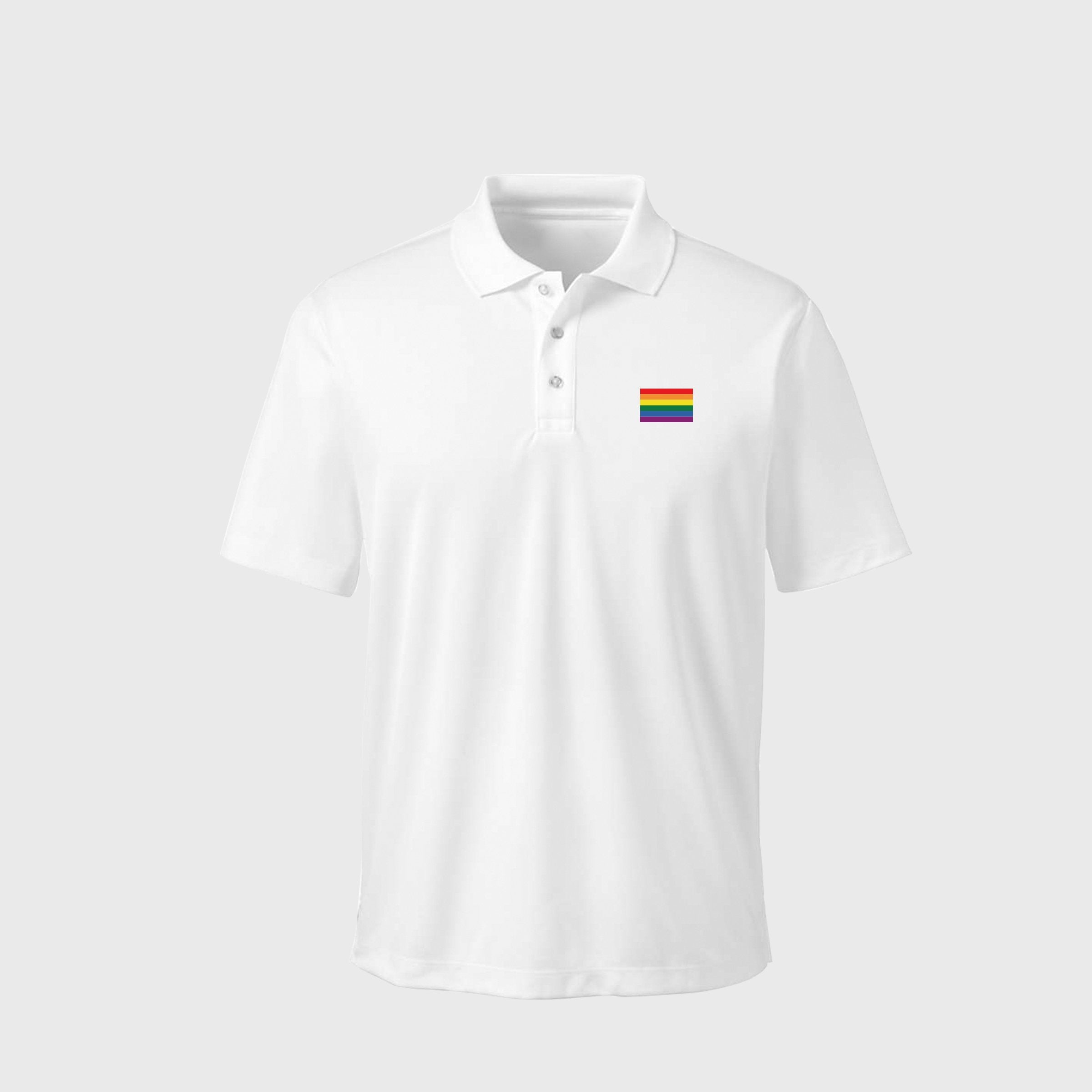 Rainbow Flag 195克優質Polo衫|Rainbow Flag 195G Polo Shirt | 繡花個性設計
