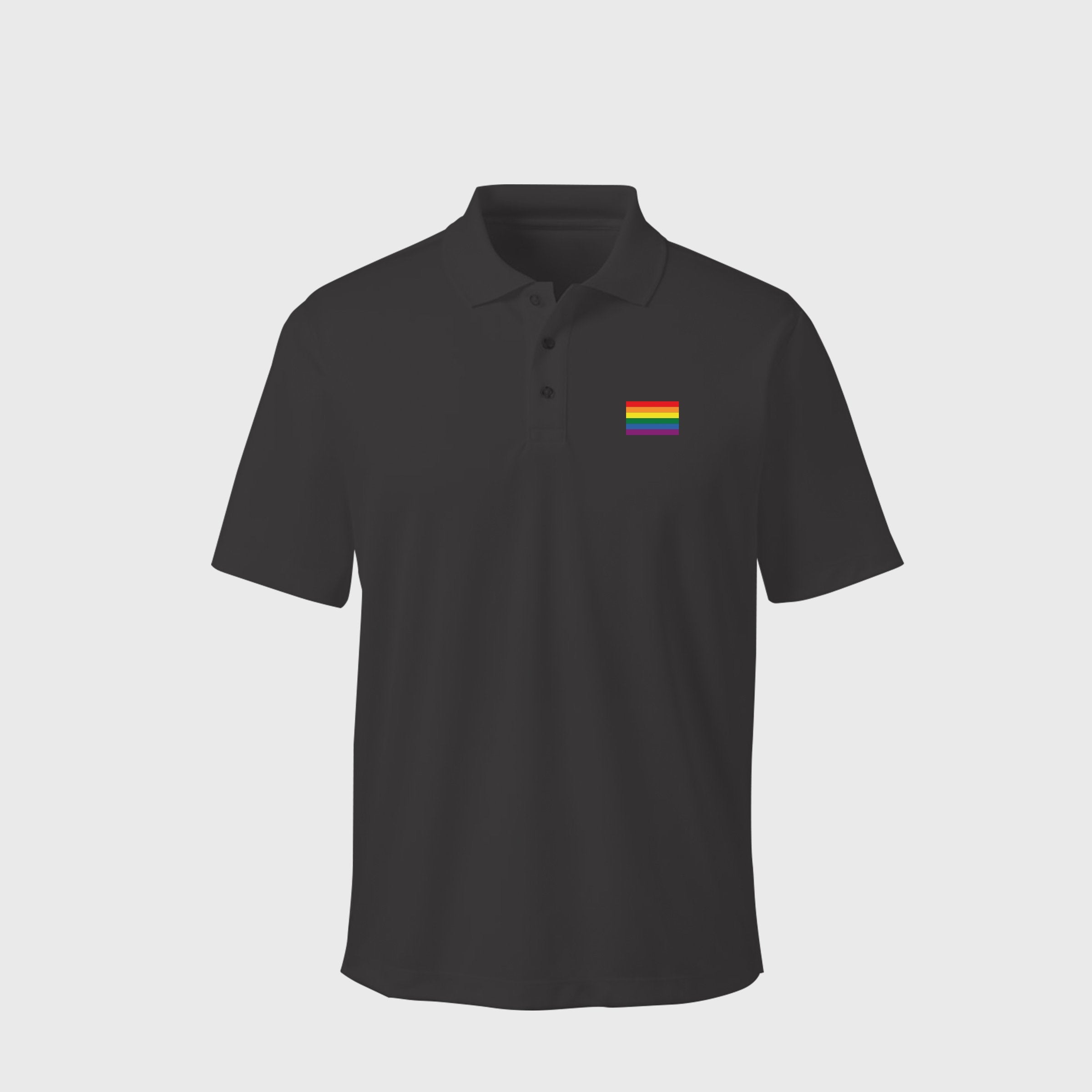 Rainbow Flag 195克優質Polo衫|Rainbow Flag 195G Polo Shirt | 繡花個性設計