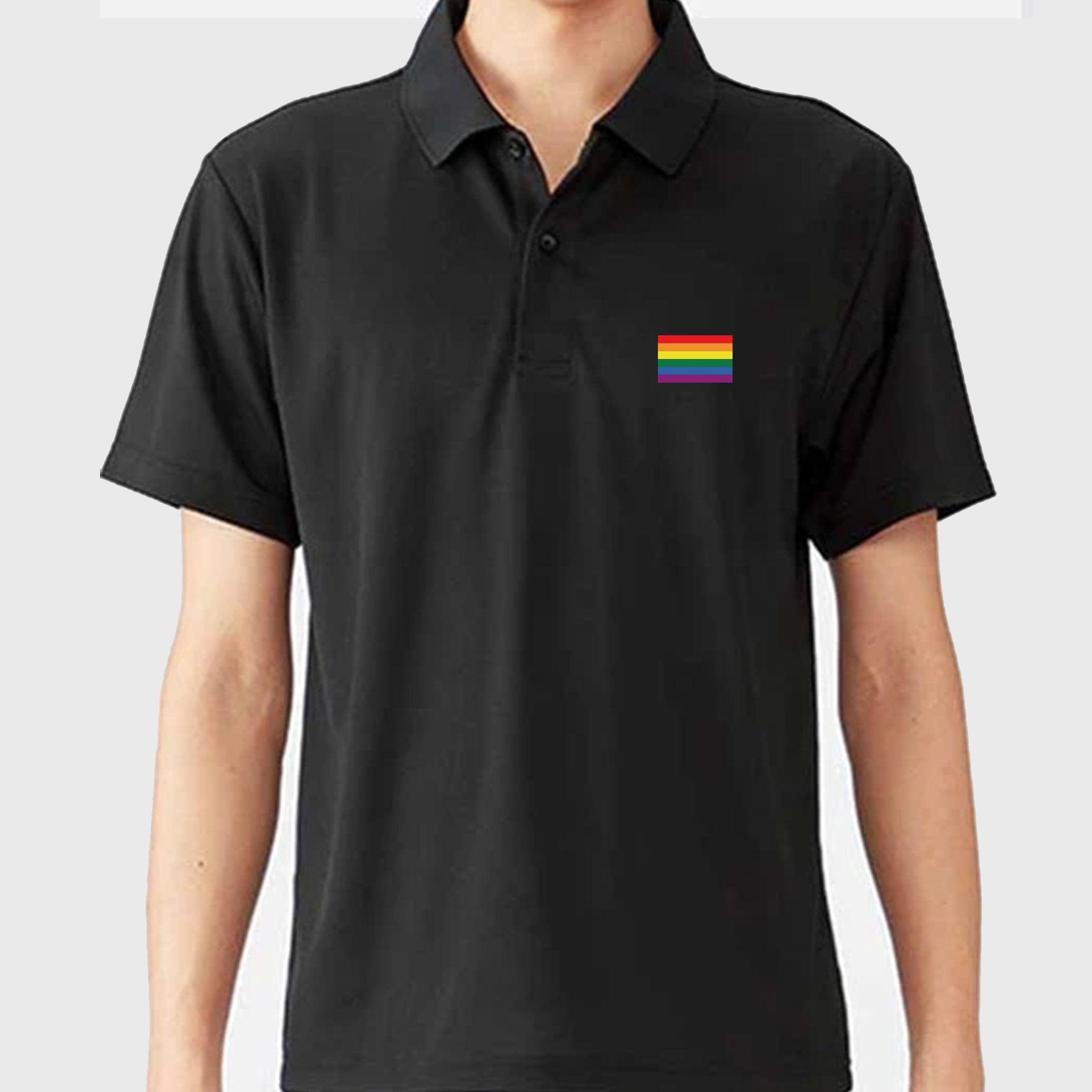 Rainbow Flag 195克優質Polo衫|Rainbow Flag 195G Polo Shirt | 繡花個性設計