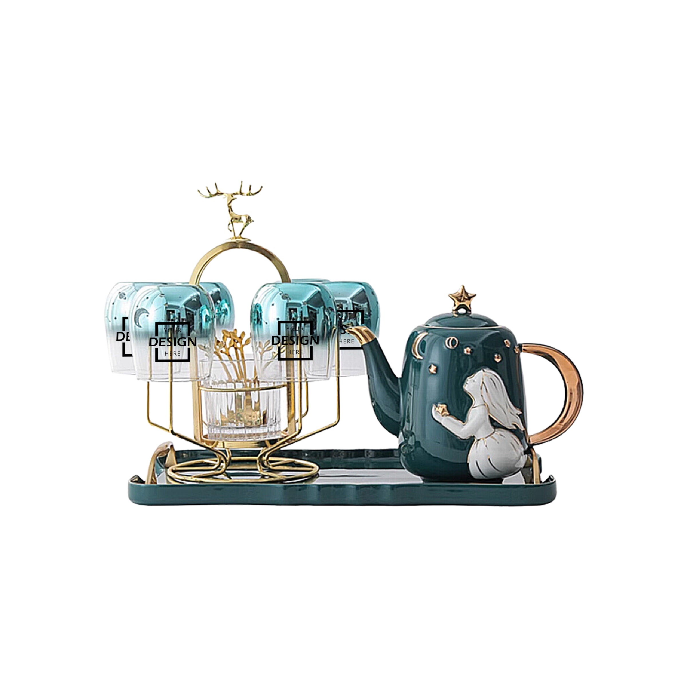 Light Luxury Gift Set Birthday | 北歐茶具套裝 輕奢客製logo茶具送禮佳品定制BG23-65