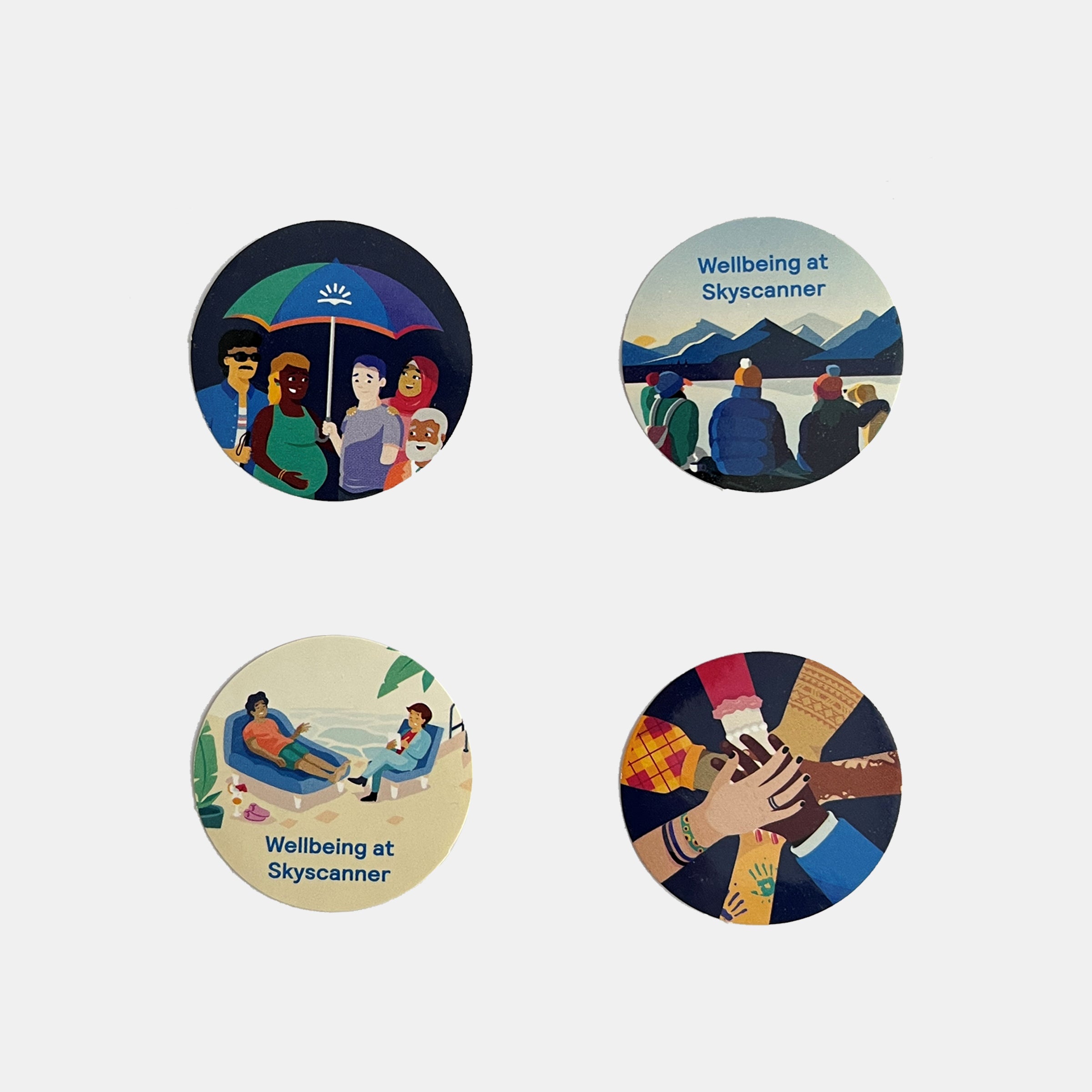 Skyscanner Wellbeing Stickers