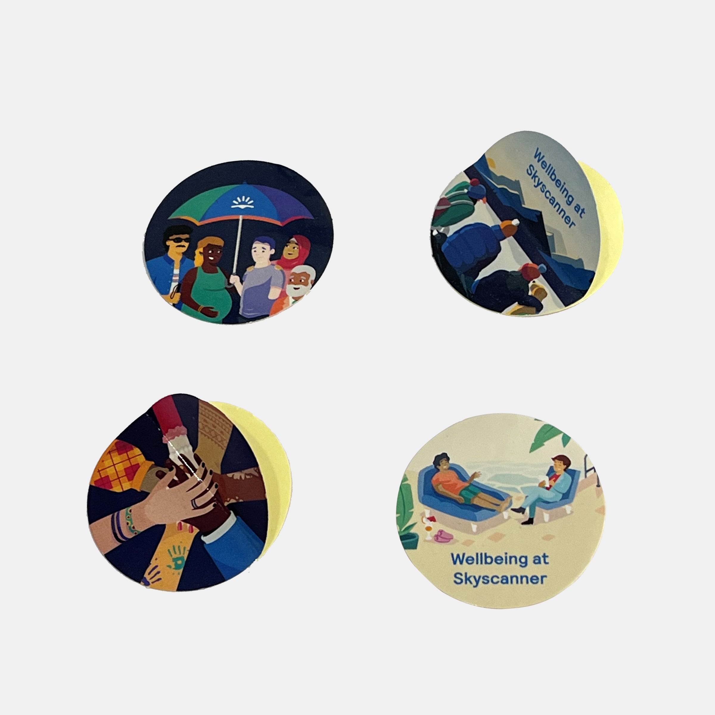 Skyscanner Wellbeing Stickers