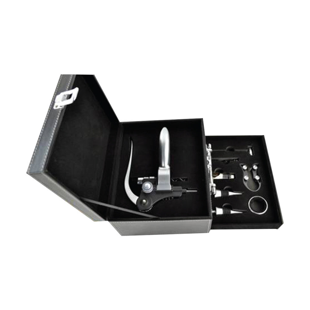 Wine Opener Set in Leather Box