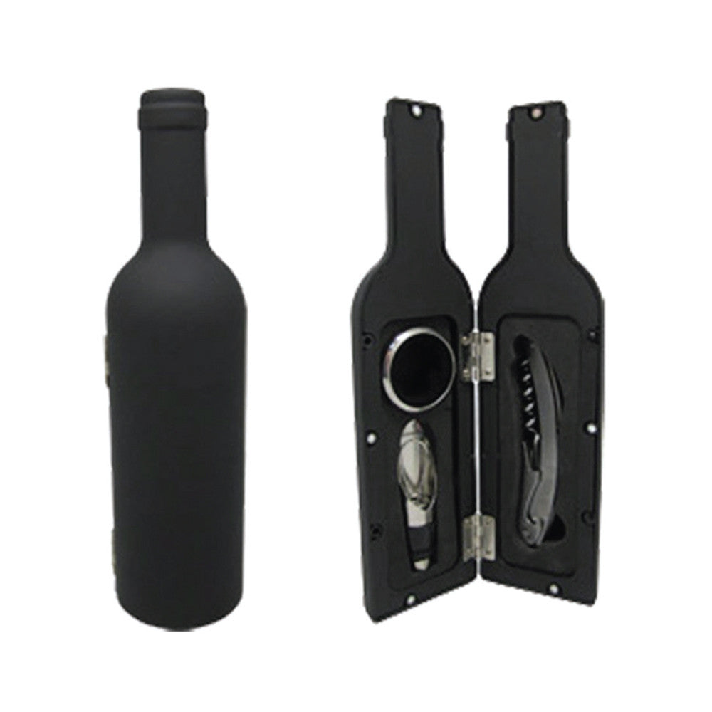 Wine Opener Set in Wine Bottle Shape Holder