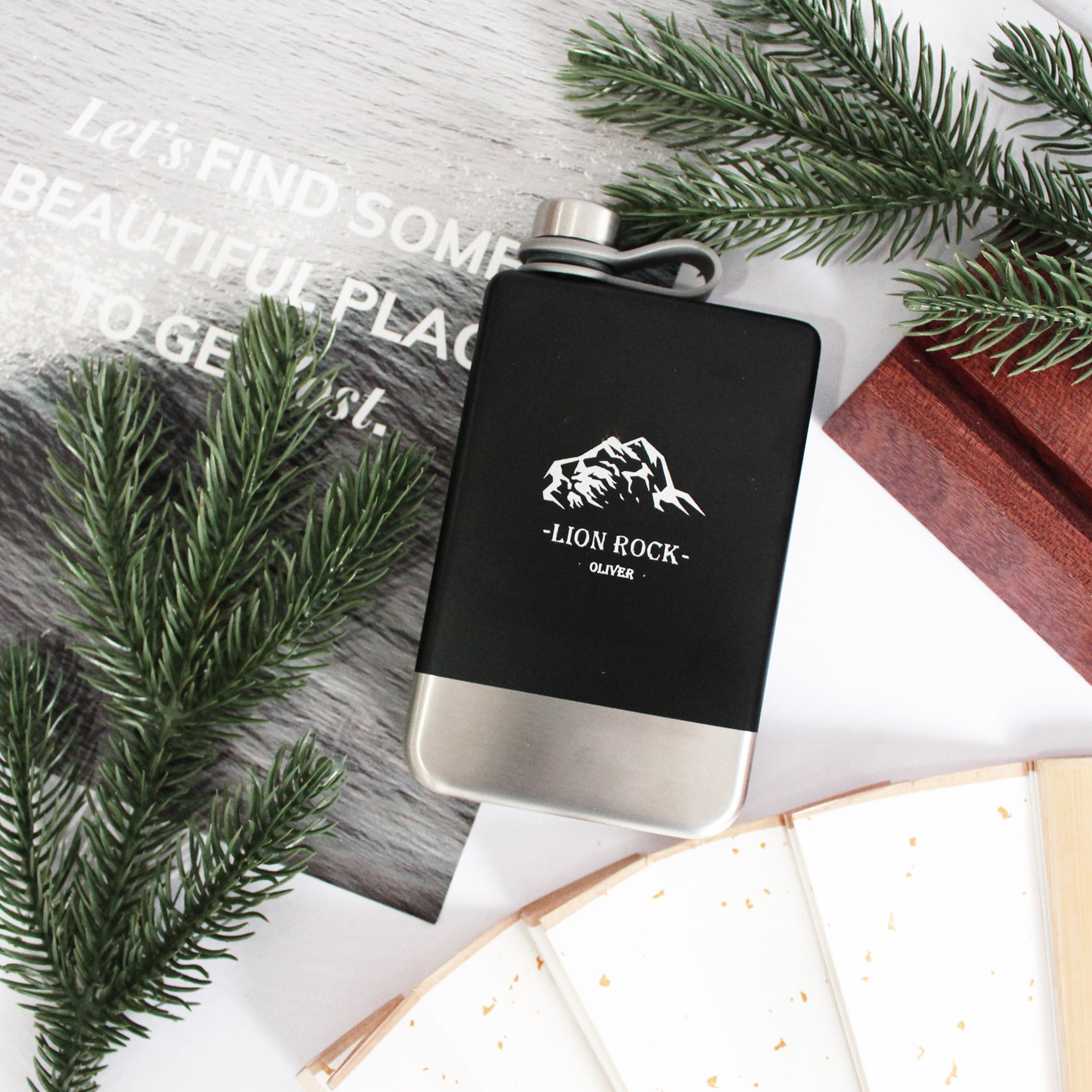 【行山系列】訂製獅子山戶外複古便攜水壺BG04-3