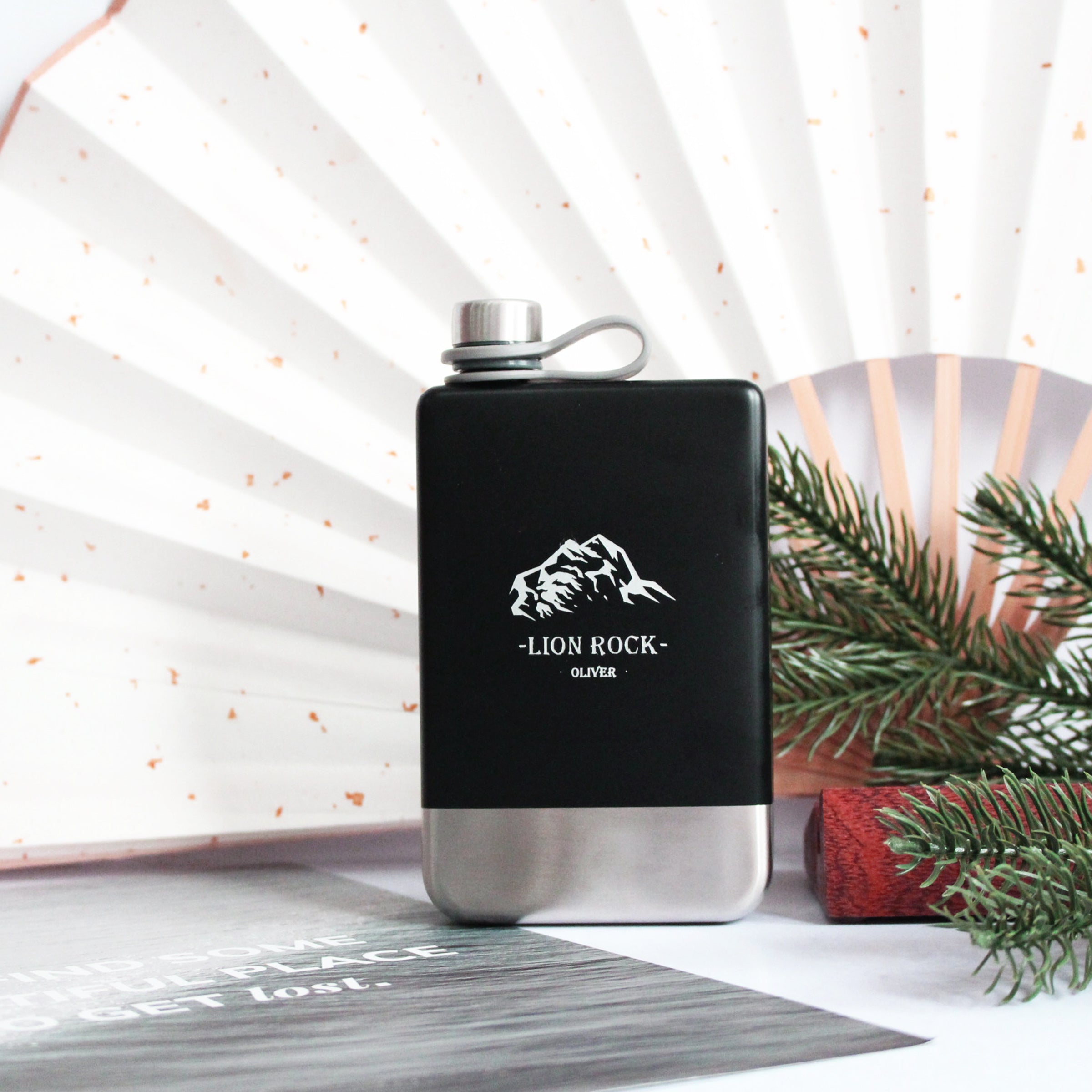 【行山系列】訂製獅子山戶外複古便攜水壺BG04-3