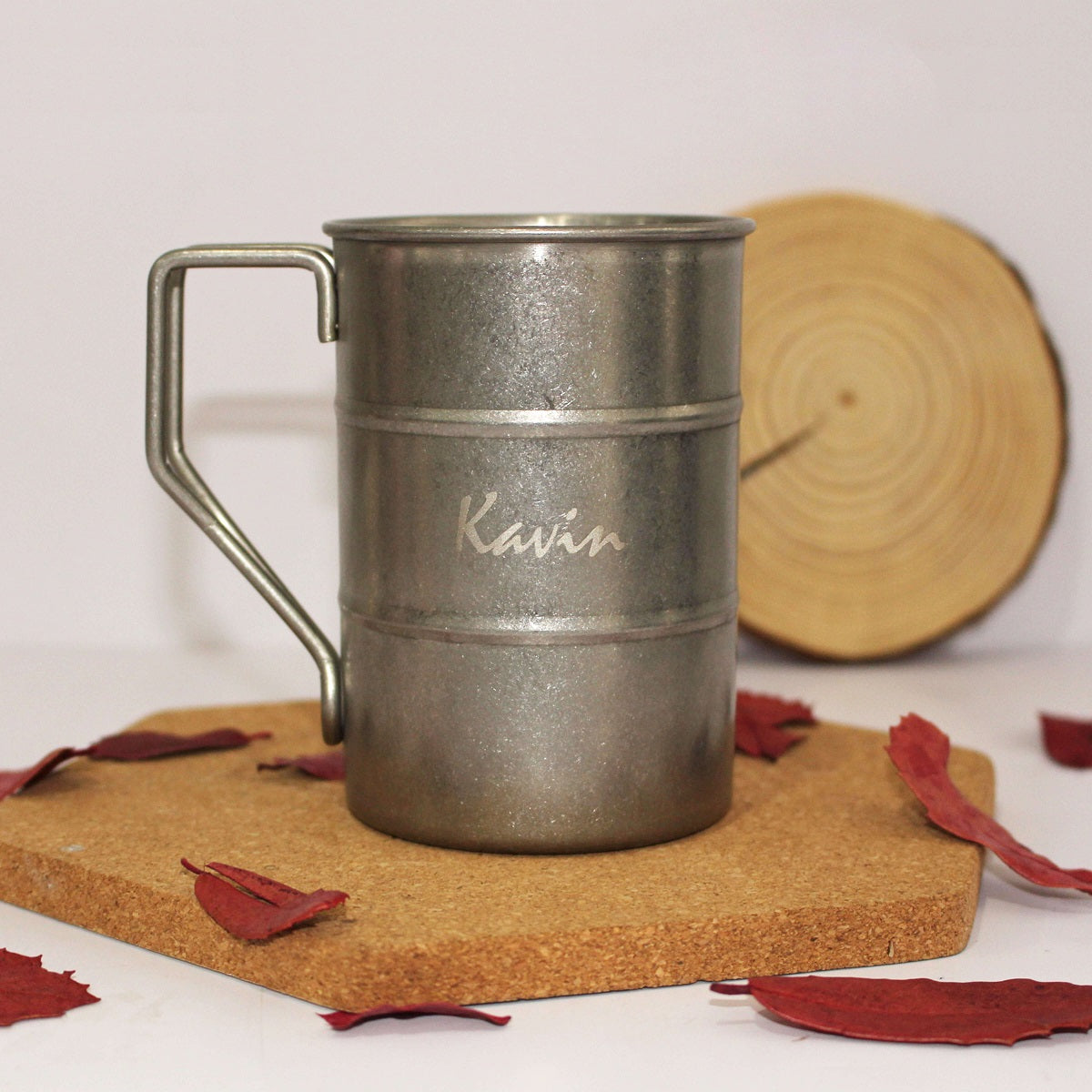 【行山系列】訂製304不鏽鋼磨砂復古戶外露營杯BG04-4