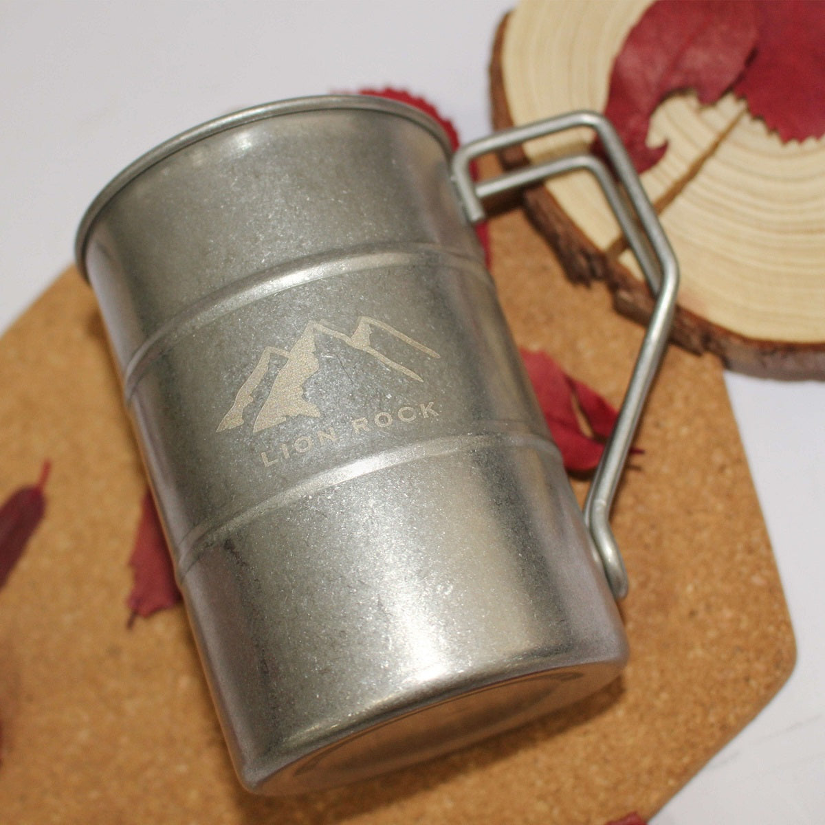 【行山系列】訂製304不鏽鋼磨砂復古戶外露營杯BG04-4