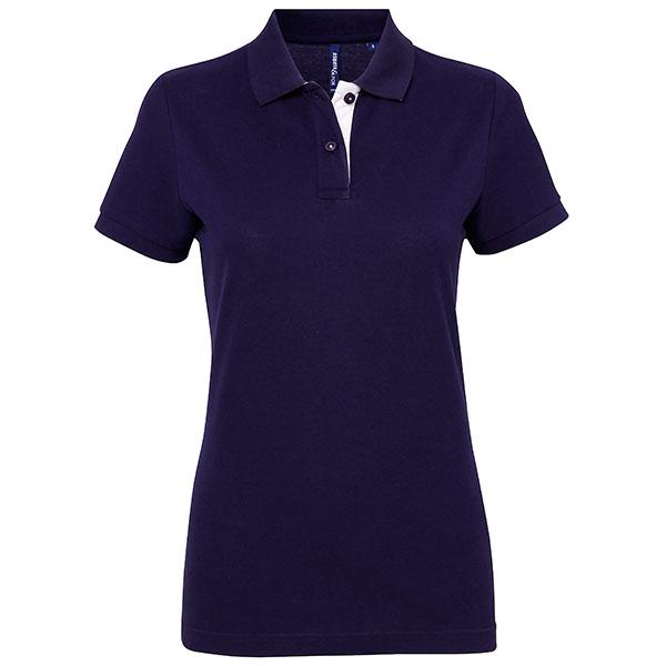 Women's Contrast Polo Shirt