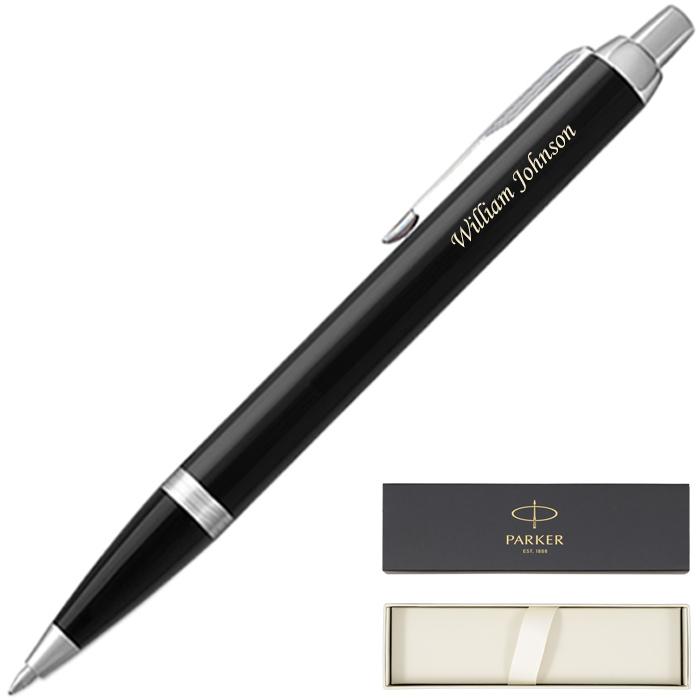 Parker IM Black Chrome Retractable Ballpoint Pen