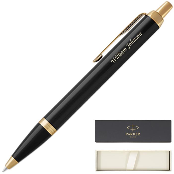 Parker IM Black Gold Retractable Ballpoint Pen
