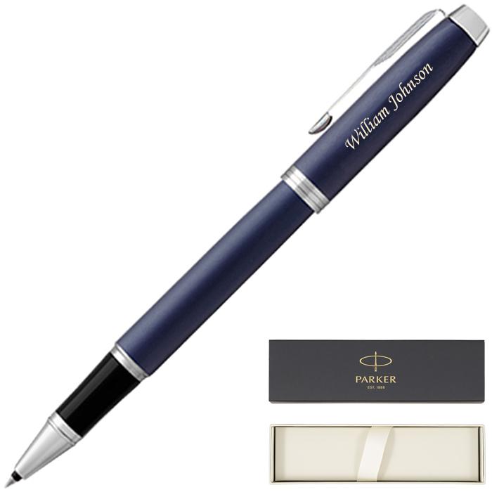 Parker IM Matte Blue Capped Rollerball Pen