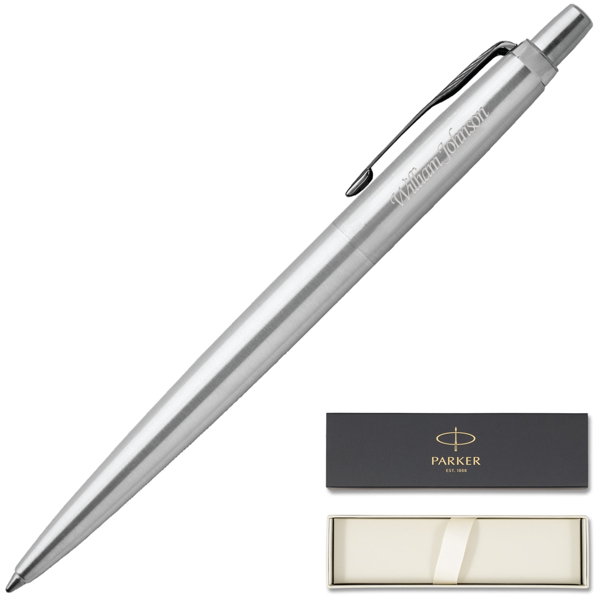 Parker Jotter Gel Pen Stainless Steel Chrome Trim