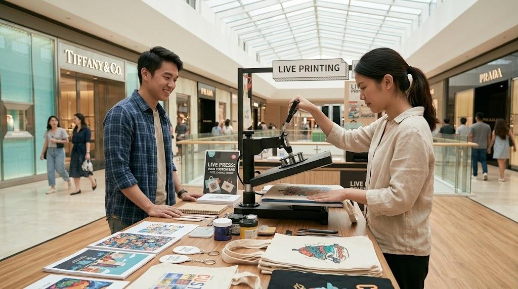 商場活動為什麼越來越多品牌選擇 Live Printing？