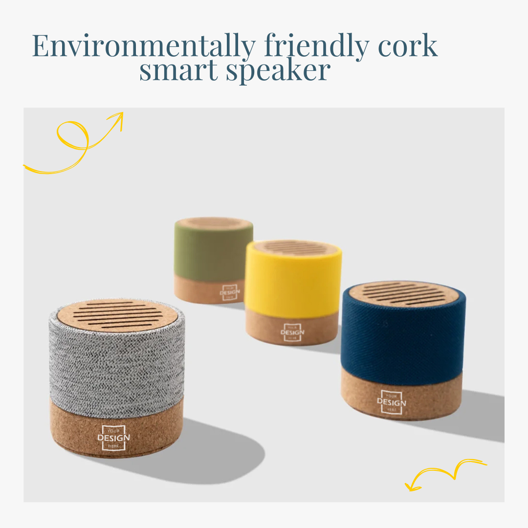 Speak to the earth and add color to music! Customized environmentally friendly cork + RPET Bluetooth 5.0 speakers are launched with shocking momentum!
