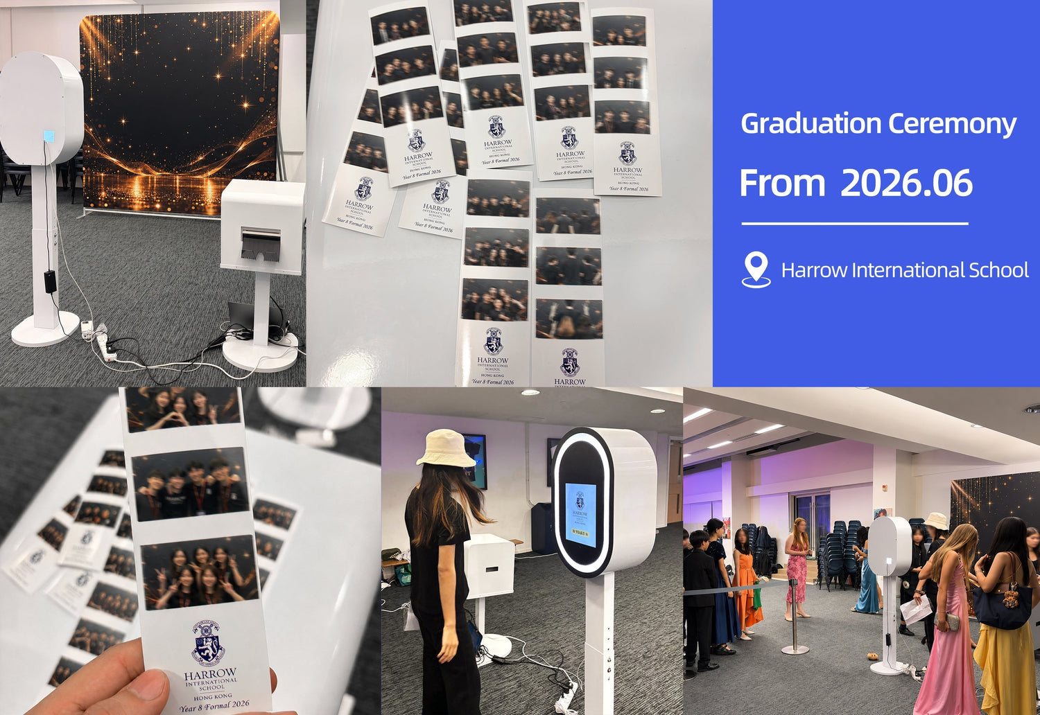 Case Study:Harrow International School 畢業禮 Photobooth——一張相紙,點樣變成學生帶得走的畢業紀念?