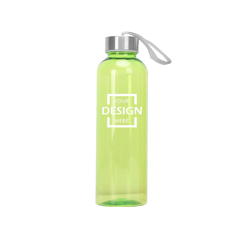 High quality custom plastic cup Sports portable RPET outdoor water bottle with lift rope