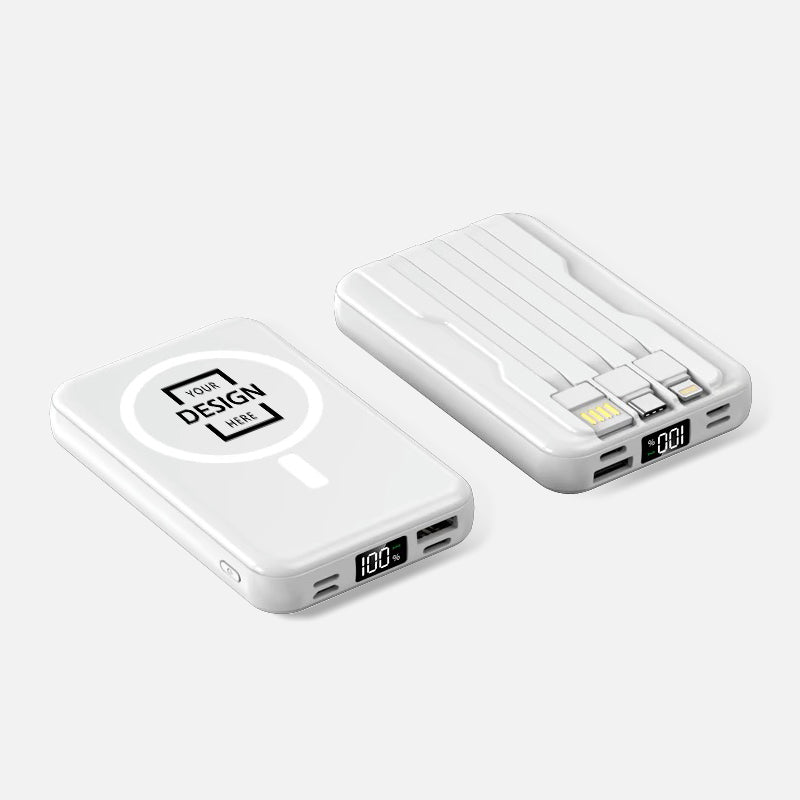 Magnetic mobile power supply (wired and wireless) creative gift from him BG28-26