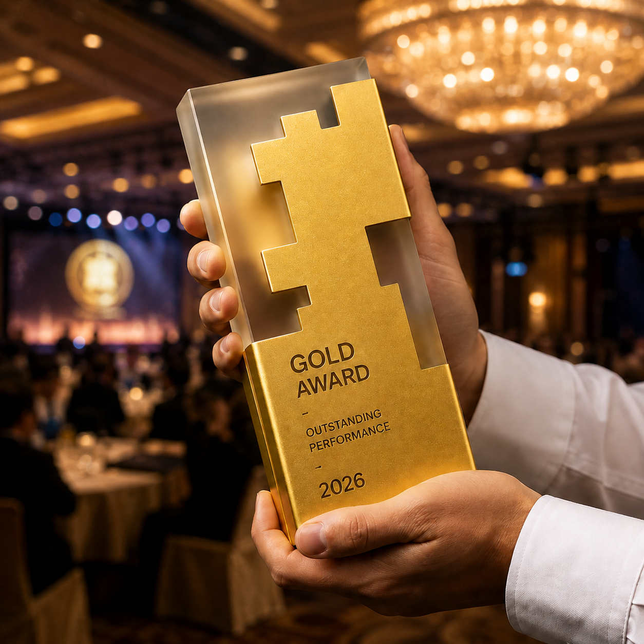 Custom Pixel Block Metal & Crystal Award Trophy｜客製化像素積木金屬水晶獎座 企業頒獎典禮活動比賽團體訂製