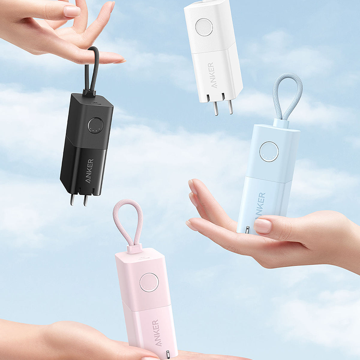 Anker powerbank| 自帶Lighting線 二合一 移動充電 口袋行動電源