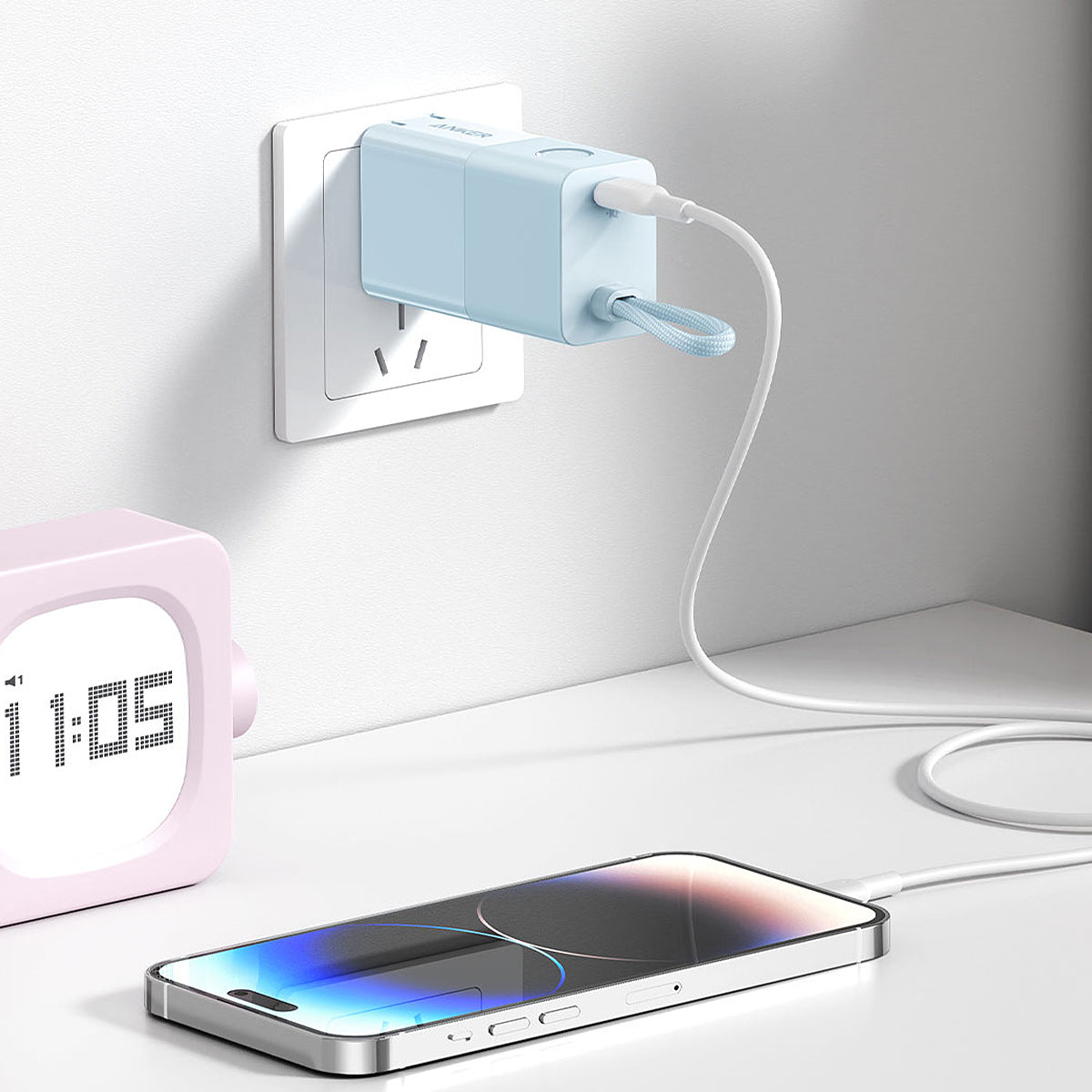 Anker powerbank| 自帶Lighting線 二合一 移動充電 口袋行動電源