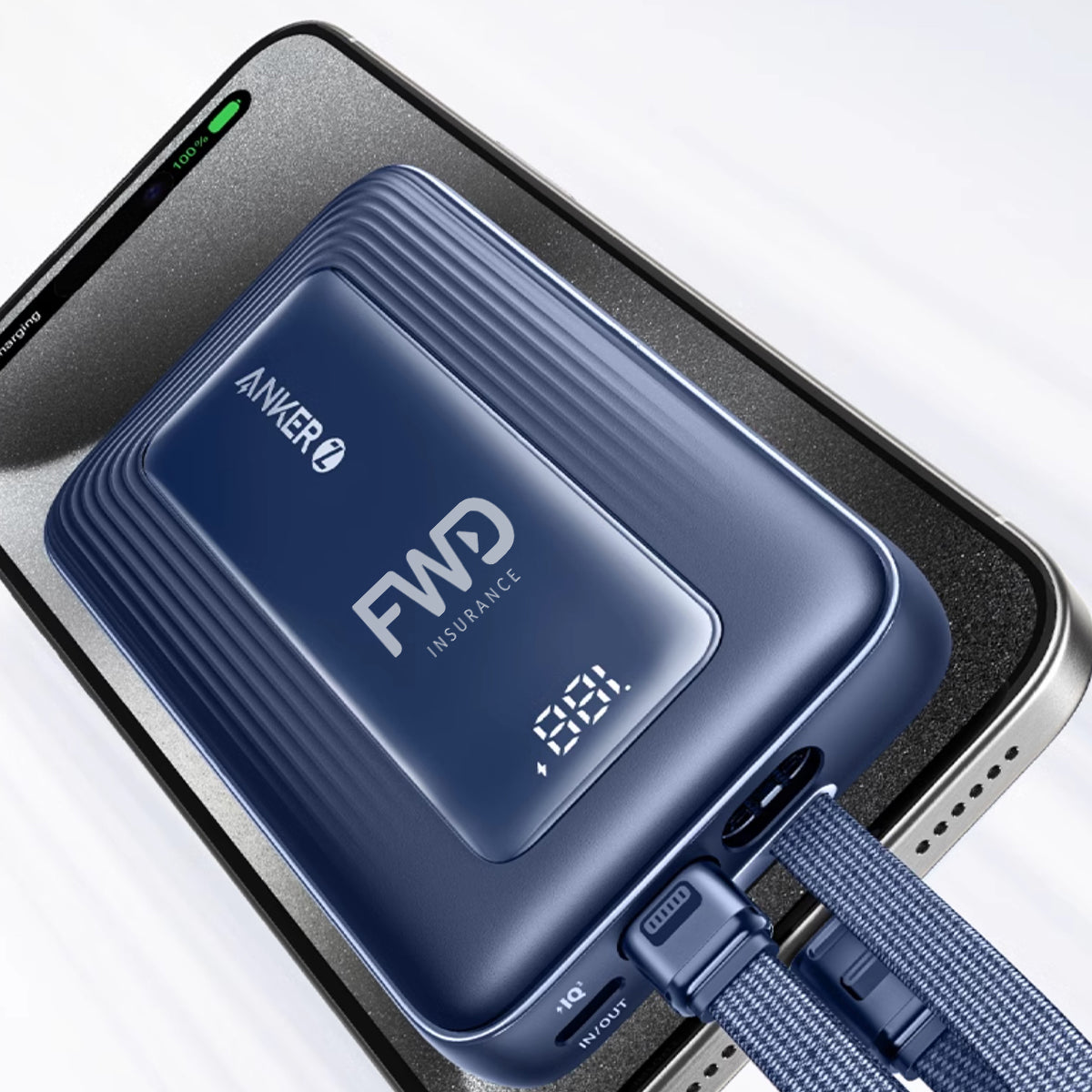 Anker powerbank| 自帶Lighting線 充電寶 移動充 便捷 商務禮物 定制logo