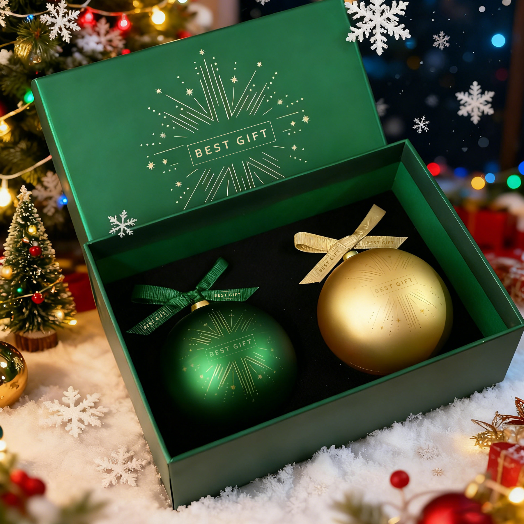 Christmas  Decoration Tree Ball Gift Set | 企業訂製聖誕樹裝飾球禮盒 訂製logo ball