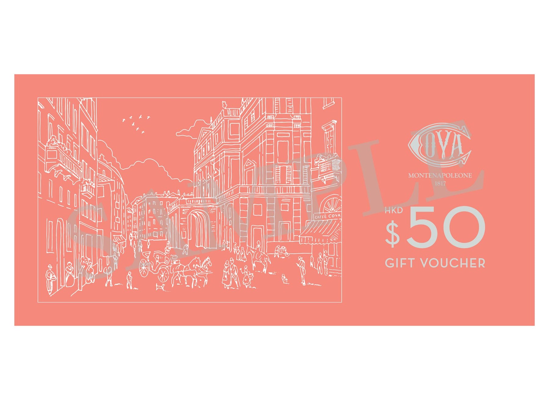 COVA $50 gift voucher 禮券BG28-64