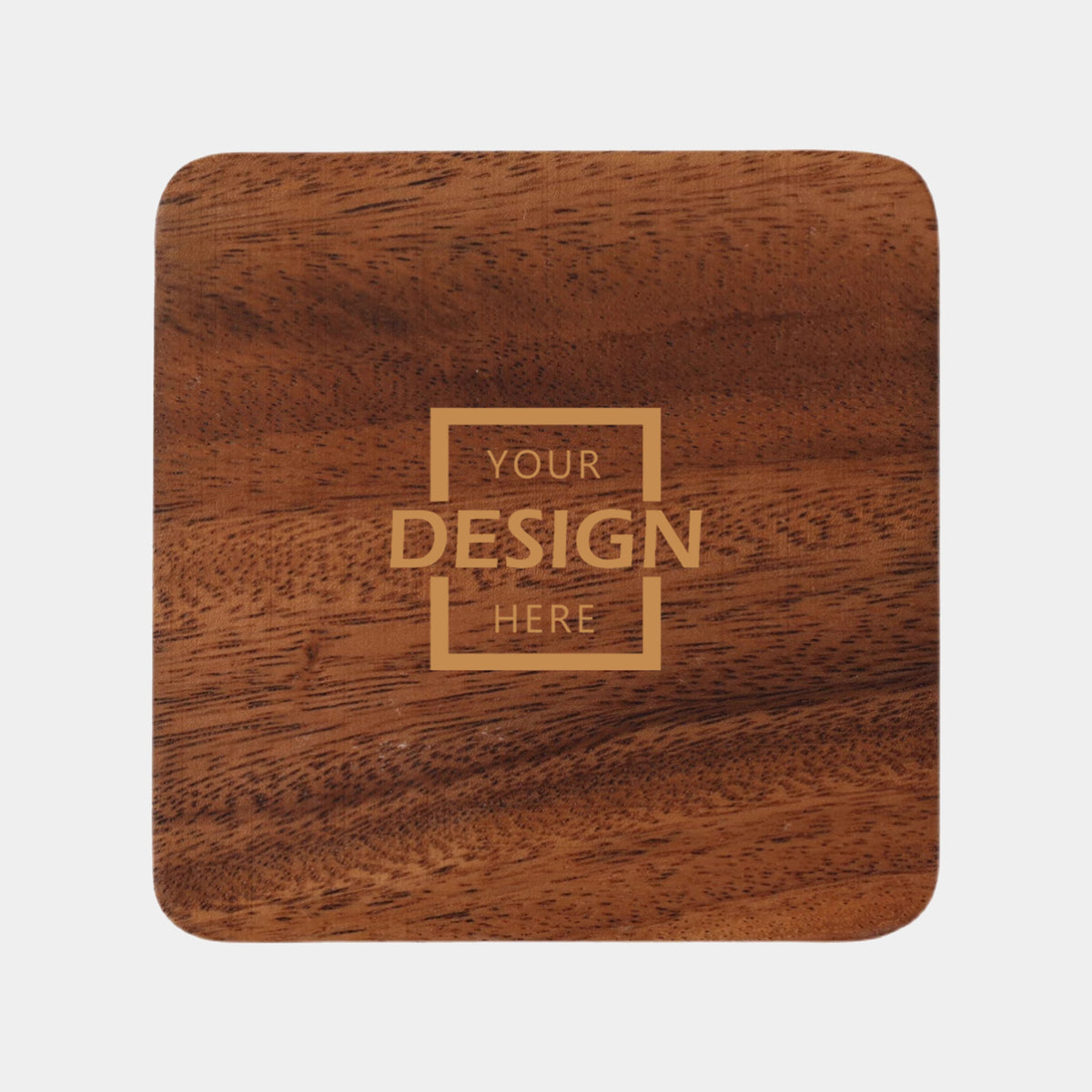 Solid Wood Carved Coaster | 定制畢業禮物定制雕刻實木杯墊