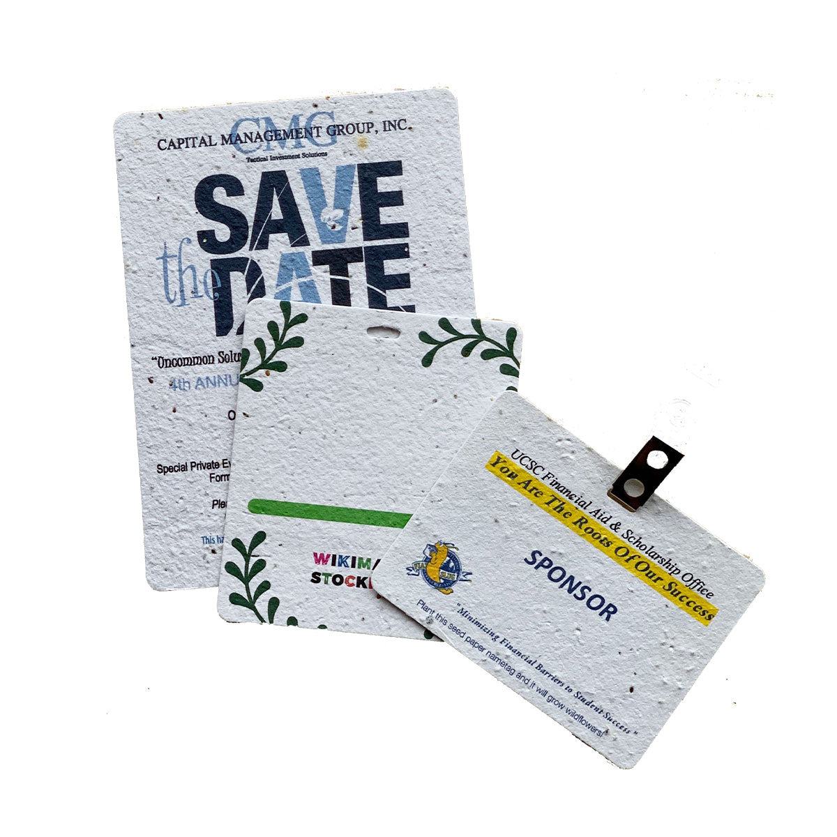 Custom Printed Seed Paper  | 種子卡 自訂環保種子紙造型企業名片 工作證 高級紀念禮物