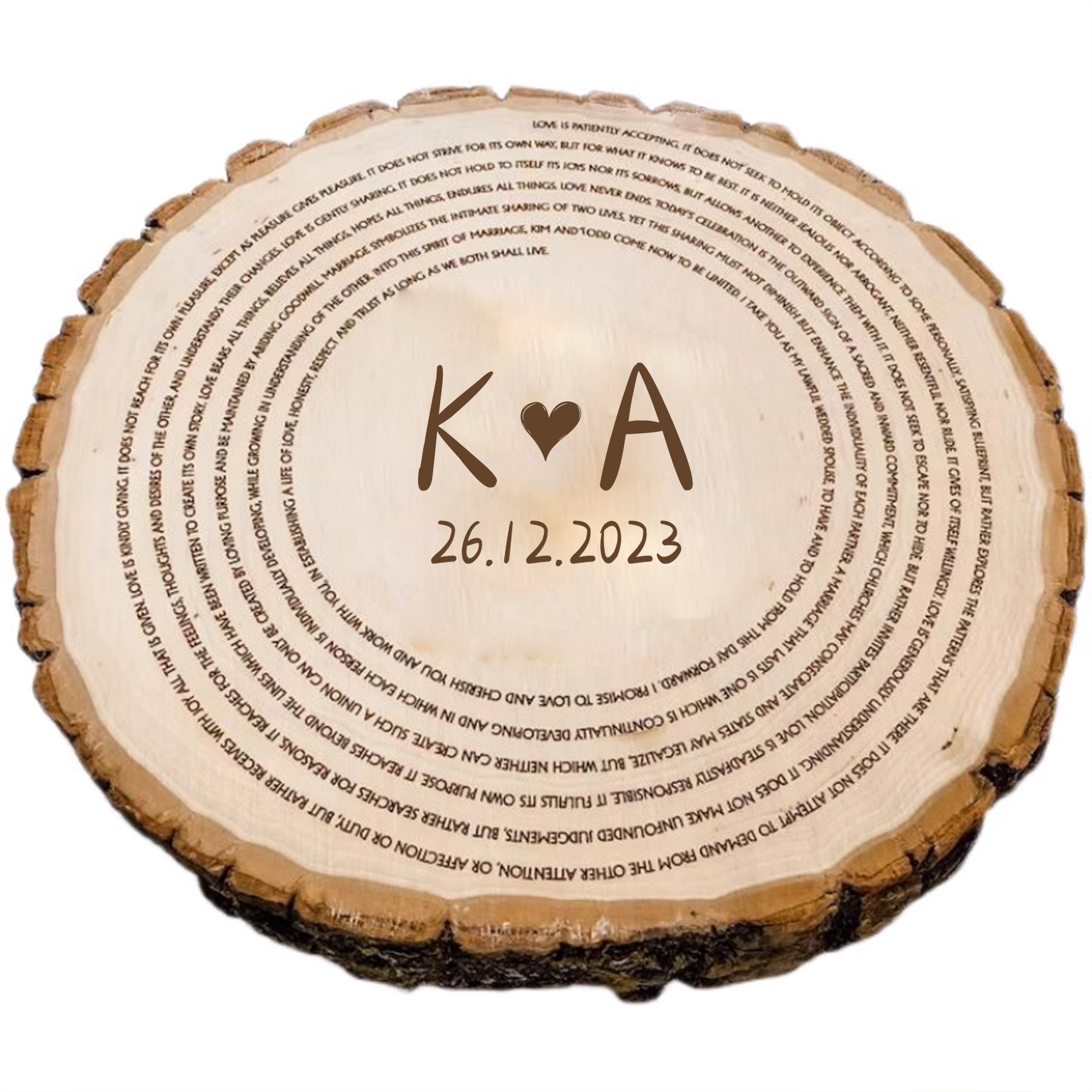 Wedding Tableware And Souvenirs | 定製木片刻字誓詞卡 宣誓紙婚禮用品