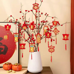 Printable And Customizable Decoration | 龍年盆景裝飾 定製掛件新年佈置用品