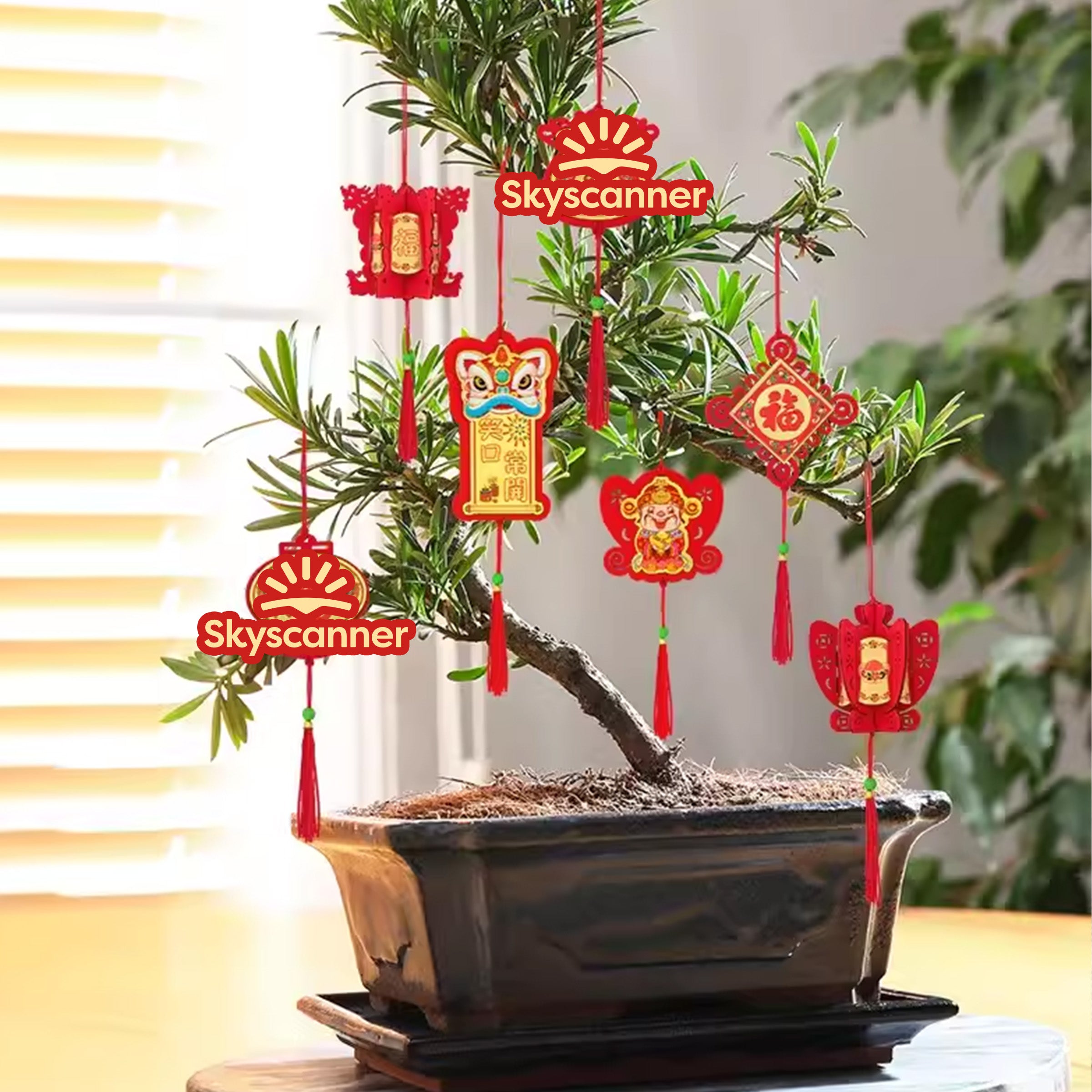 Printable And Customizable Decoration | 龍年盆景裝飾 定製掛件新年佈置用品