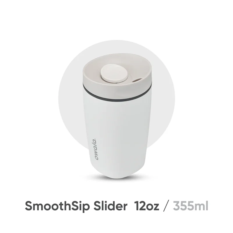 Owala SmoothSip Slider 12oz Insulated Stainless Steel Coffee Tumbler | 335ml Owala保溫咖啡杯 BG26-282