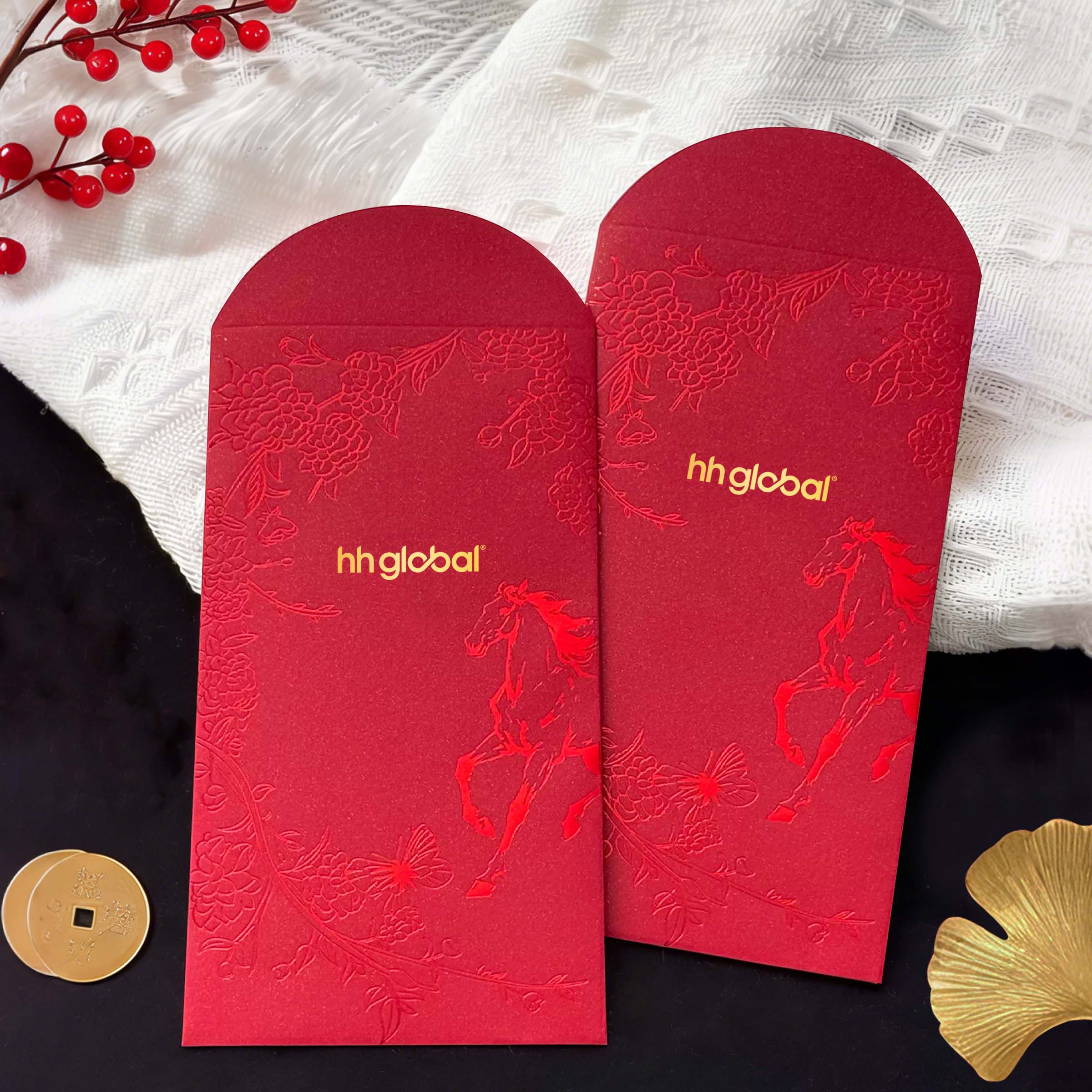 2026 CNY Customizable Red Envelopes | 2026馬年春節紅包 高級質感利是封 燙金客製化公司logo 拜年壓歲錢紅包