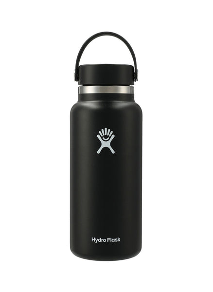 Hydro Flask Black Wide Mouth With Flex Cap 32oz Hydro Flask 廣