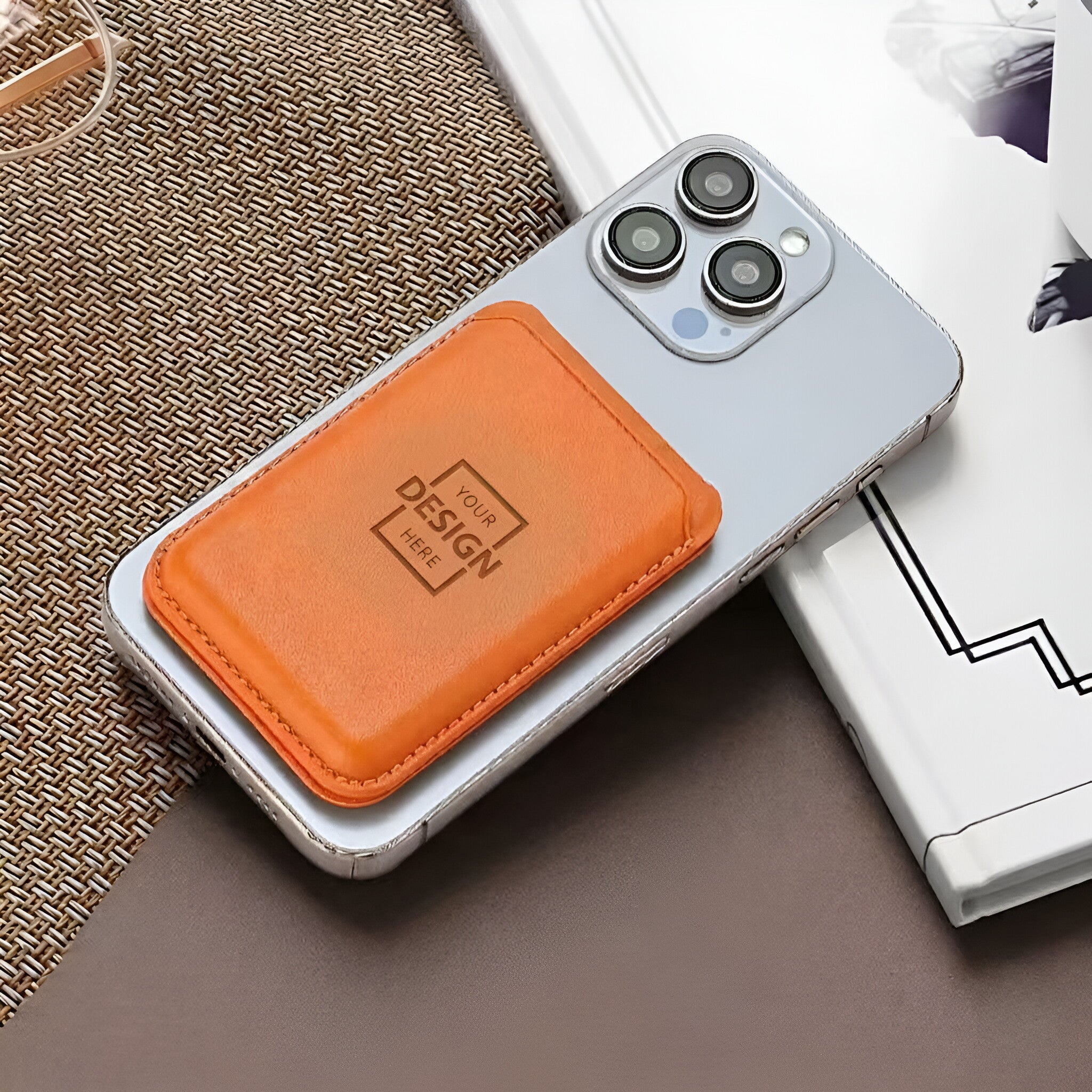 2-In-1 PU Leather Magnetic Mobile Phone Holder & Card Holder | 二合一 PU皮 磁吸手機支架&便携卡包 企業訂製禮品贈品