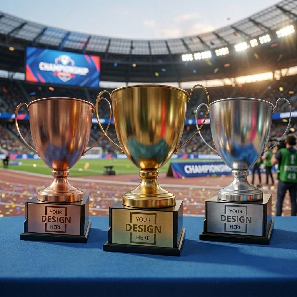 Customizable Metal Trophy Minimalist Designer Trophy | 極簡款大尺寸獎盃 現代風格 適合創意產業與品牌頒獎