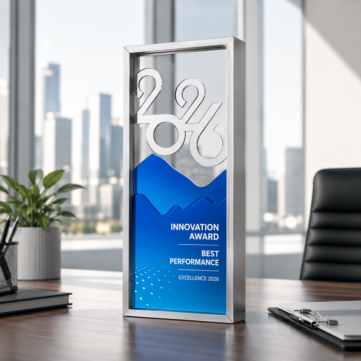 Custom Metal Frame UV-Print Award Trophy 2026｜客製化金屬框架彩印獎座 年度頒獎典禮企業活動賽事團體訂製
