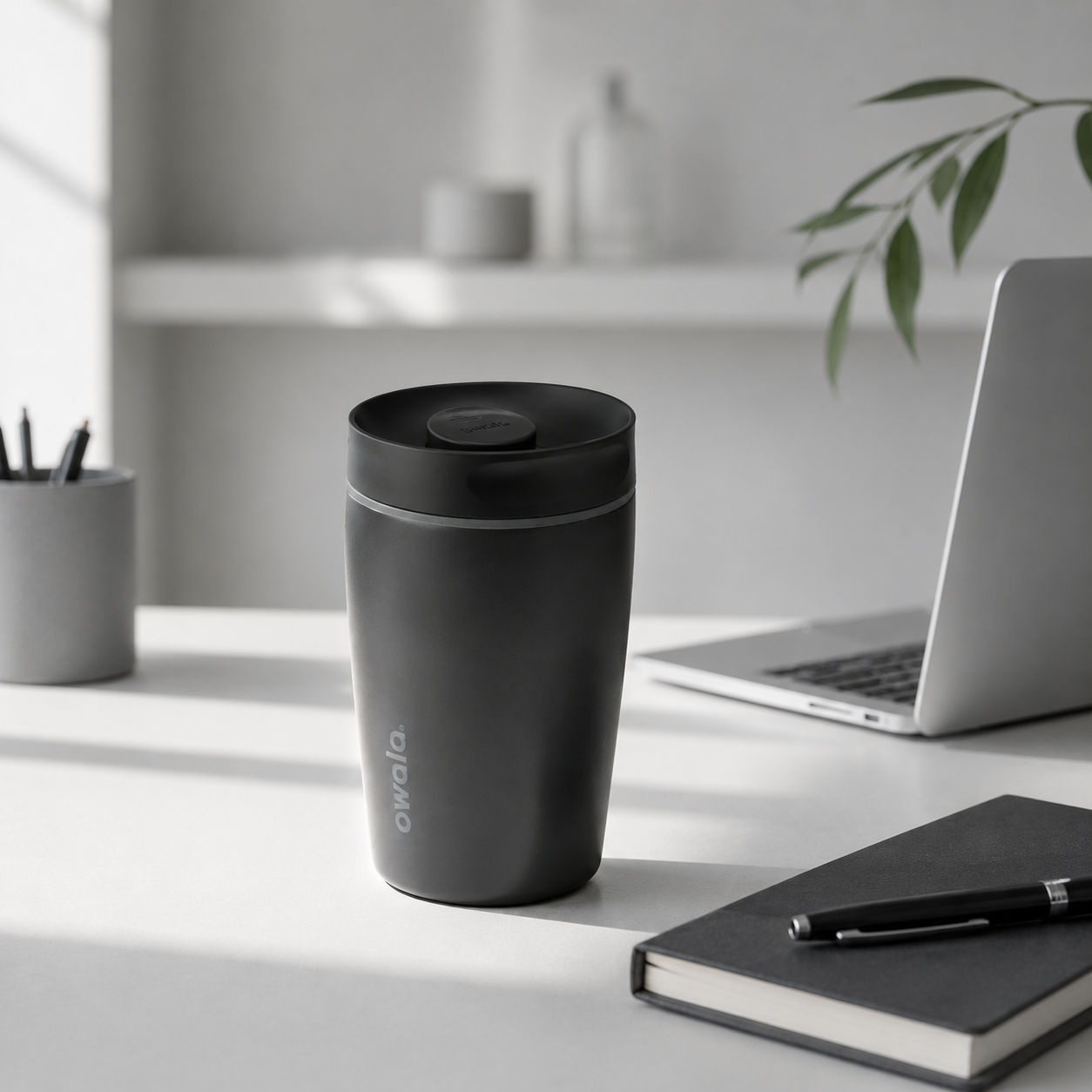 Owala SmoothSip Slider 12oz Insulated Stainless Steel Coffee Tumbler | 335ml Owala保溫咖啡杯 BG26-282