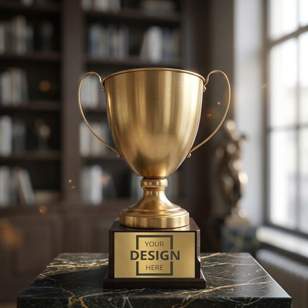 Customizable Metal Trophy Minimalist Designer Trophy | 極簡款大尺寸獎盃 現代風格 適合創意產業與品牌頒獎