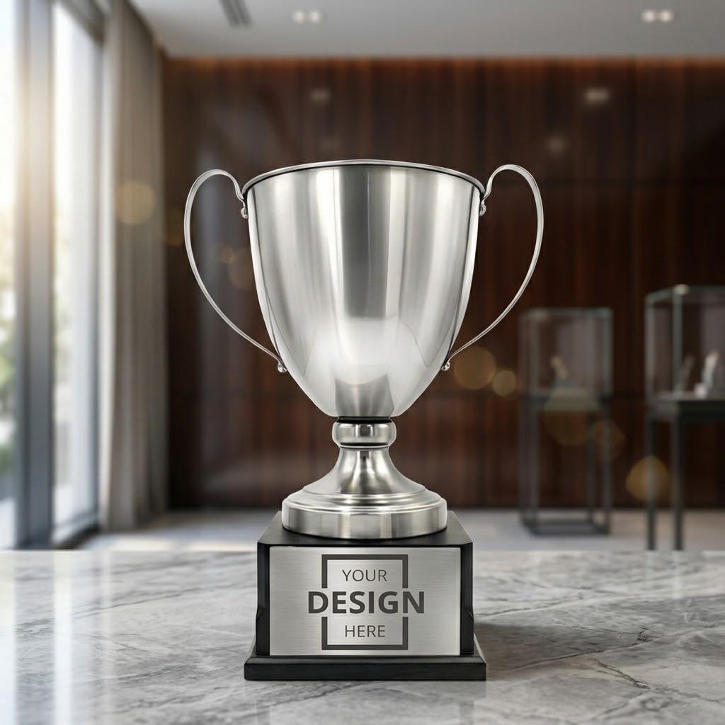 Customizable Metal Trophy Minimalist Designer Trophy | 極簡款大尺寸獎盃 現代風格 適合創意產業與品牌頒獎