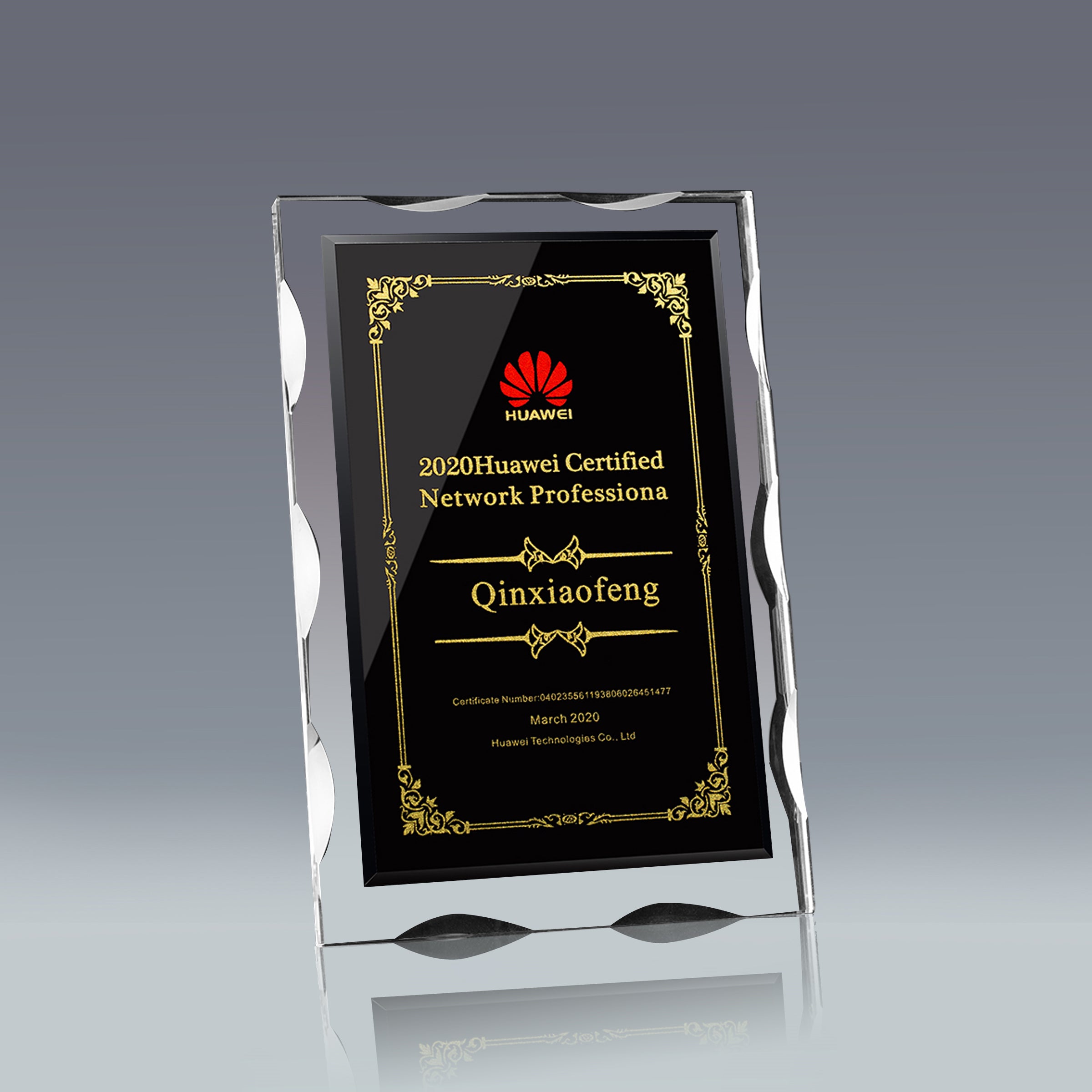 Crystal Lace Trophy Medals| 創意水晶凹刻花邊雙層加厚商業獎牌定製BG32-22