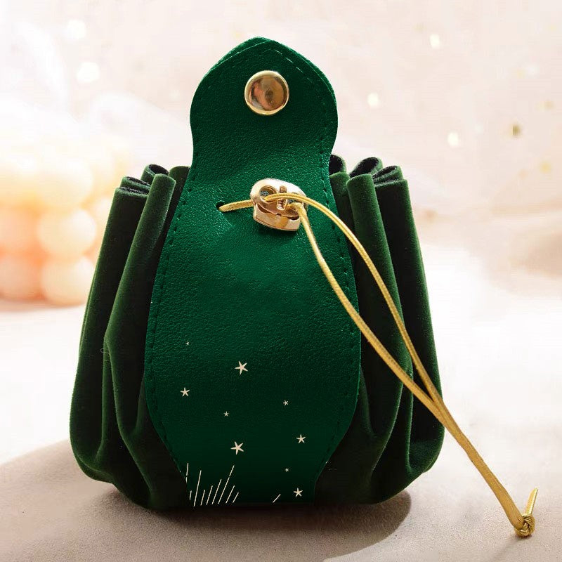 Customized Christmas Drawstring Bag | 客製聖誕風高級束繩袋 禮物包裝禮袋訂製