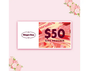 Häagen-Dazs™ HK$50 Ice cream gift voucher 10 sheets/set   哈根達斯雪糕禮券 10張/套BG28-60