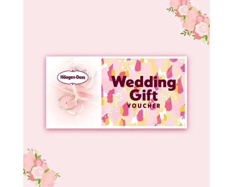 Häagen-Dazs™ HK$50 wedding ice cream gift voucher 10 sheets/set   哈根達斯結婚雪糕禮券 10張/套BG28-61