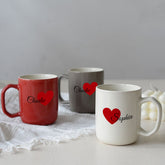 Customized Couple Mug | 情人節禮物 客製情侶愛心姓名定製馬克杯