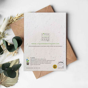 Custom Printed Seed Paper  | 種子卡 自訂環保種子紙造型企業賀卡 卡片 高級紀念禮物